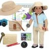 TeamsonUS Sophia's 10 Piece Smithsonian Paleontologist Set For 18" Dolls, Multicolor