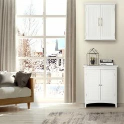 TeamsonUS Teamson Home Newport Contemporary Wooden Removable Cabinet, White
