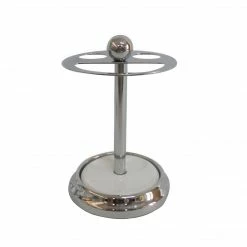 TeamsonUS Ceasar Ivory Divided Toothbrush Stand Chrome Finish