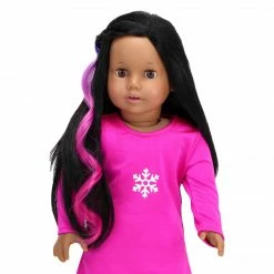 TeamsonUS Kids Sophia's Doll Curly Hair Extensions With 3 Transitional Colors
