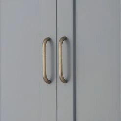 TeamsonUS Teamson Home Mercer Mid Century Modern Removable Wooden Cabinet, Gray