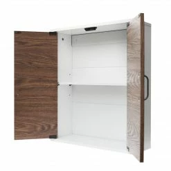 TeamsonUS Teamson Home Tyler Modern Wooden Removable Cabinet, Walnut/White