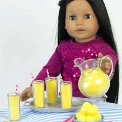 TeamsonUS Sophia's Fresh Lemonade Drink Set With Pitcher For 18