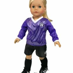 TeamsonUS Sophia's Doll Soccer Outfit 6-Piece Set With Ball For 18" Dolls