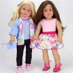 TeamsonUS Kids Sophia's 9 Piece Spring Wardrobe Mix And Match Set With Accessories For 18