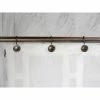 TeamsonUS Teamson Home Decorative Shower Hooks Set Of 12, Rubbed Bronze