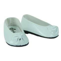 TeamsonUS Sophia's - 18" Doll - Patent Bow Shoe - White Kids