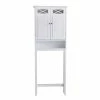 TeamsonUS Teamson Home Dawson Over The Toilet Space Saver Bathroom Storage Cabinet With Adjustable Shelves