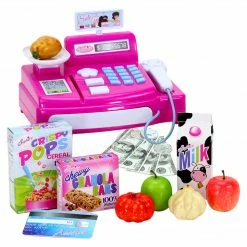 TeamsonUS Kids Sophia's Cash Register, Grocery Food And Money Set For 18" Dolls