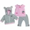 TeamsonUS Sophia's Doll Sweatshirt, Tunic, And Leggings Set For 15" Dolls