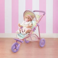 TeamsonUS Kids Olivias Little World Magical Dreamland Jogging Doll Stroller, Iridescent