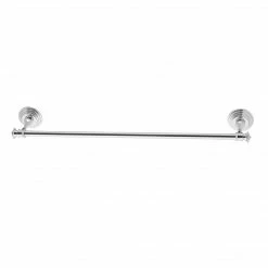 TeamsonUS Teamson Home Chrome Towel Bar With Round Wall Mounts