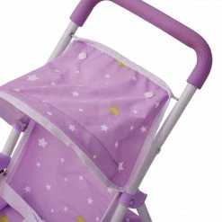 TeamsonUS Olivia's Little World - Baby Doll Jogging Stroller - Purple / Stars Kids