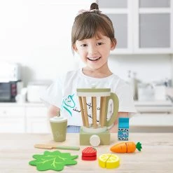 TeamsonUS Teamson Kids Little Chef Frankfurt Wooden Blender Play Kitchen Accessories, Green