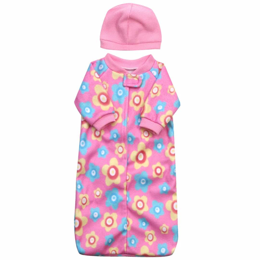 TeamsonUS Sophia's 2 Piece Sleep Sack And Hat Set For 15" Dolls, Pink Kids