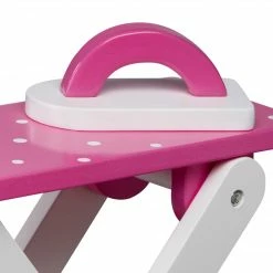 TeamsonUS Kids Olivia's Little World Little Princess Wooden Doll Ironing Board And Iron, Pink/White