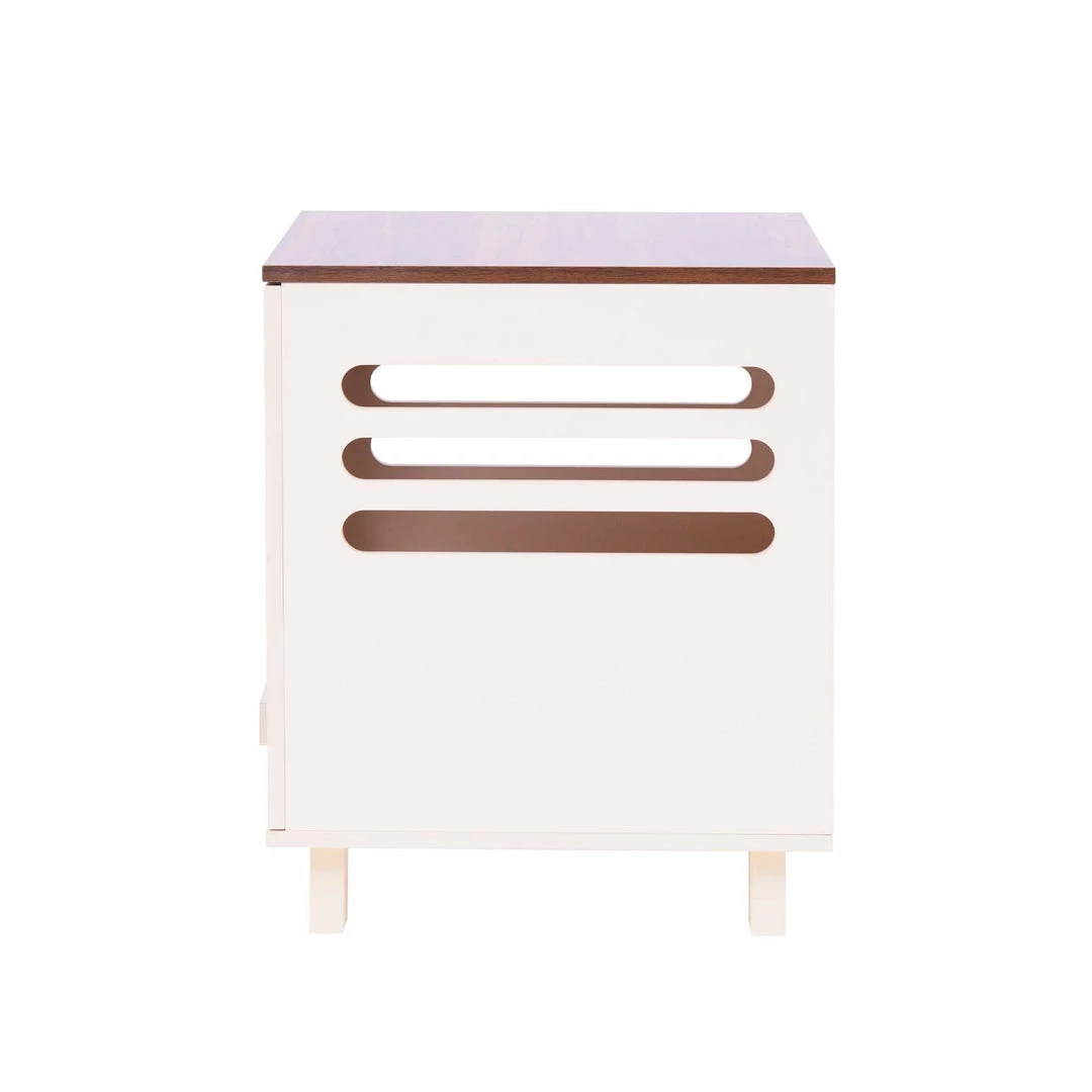 TeamsonUS Teamson Pets Daisy Elevated Vented Wooden Cat Litter Box Enclosure Side Table New