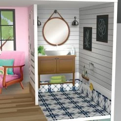 TeamsonUS New Olivia's Little World Wooden Dreamland Farmhouse Dollhouse Set