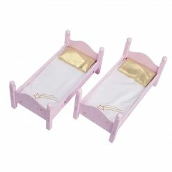 TeamsonUS Kids Olivia's Little World Twinkle Stars Princess Double Bunk Bed For 18