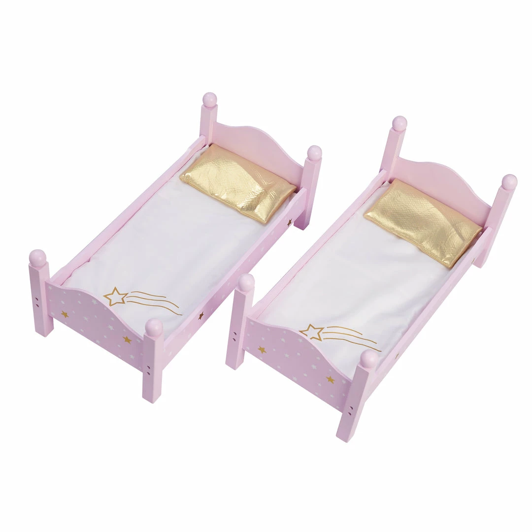 TeamsonUS Kids Olivia's Little World Twinkle Stars Princess Double Bunk Bed For 18" Dolls, Pink