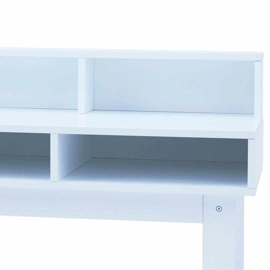 TeamsonUS New Fantasy Fields Wooden Play Writing Desk With Storage And Chair Set, White