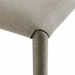 TeamsonUS Teamson Home Fabric Dining Chair With Metal Legs, Set Of 2, Mocha