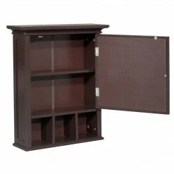 TeamsonUS Teamson Home Neal Wooden Medicine Cabinet With Mirrored Door, Espresso