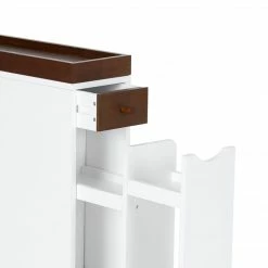 TeamsonUS Teamson Home Narrow Cabinet With Drawers And Tray 6.5