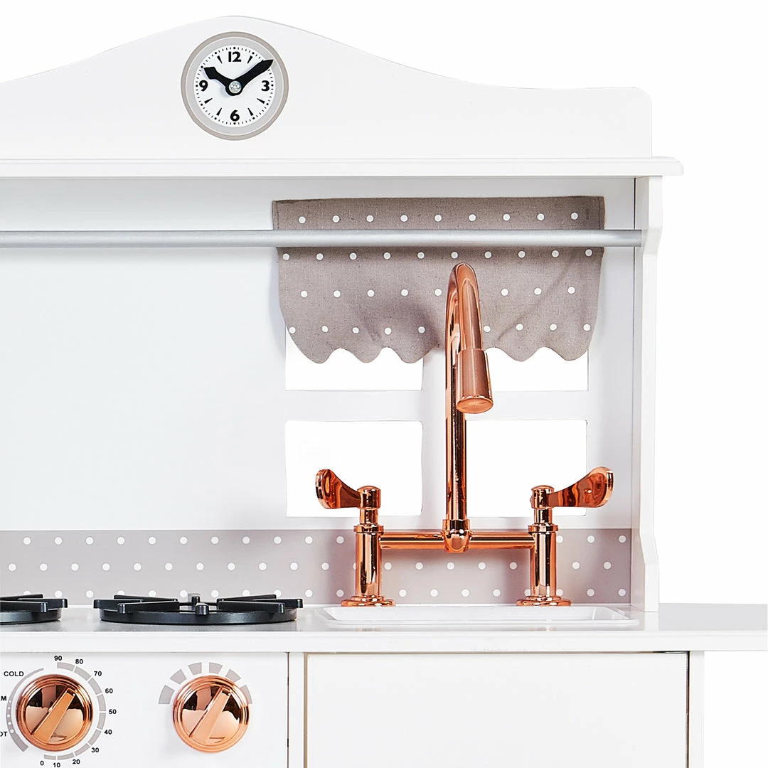 TeamsonUS Teamson Kids Little Chef Marseille Retro Play Kitchen, White