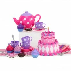 TeamsonUS Kids Sophia's Complete Cake & Tea Party Accessories Set For 18" Dolls