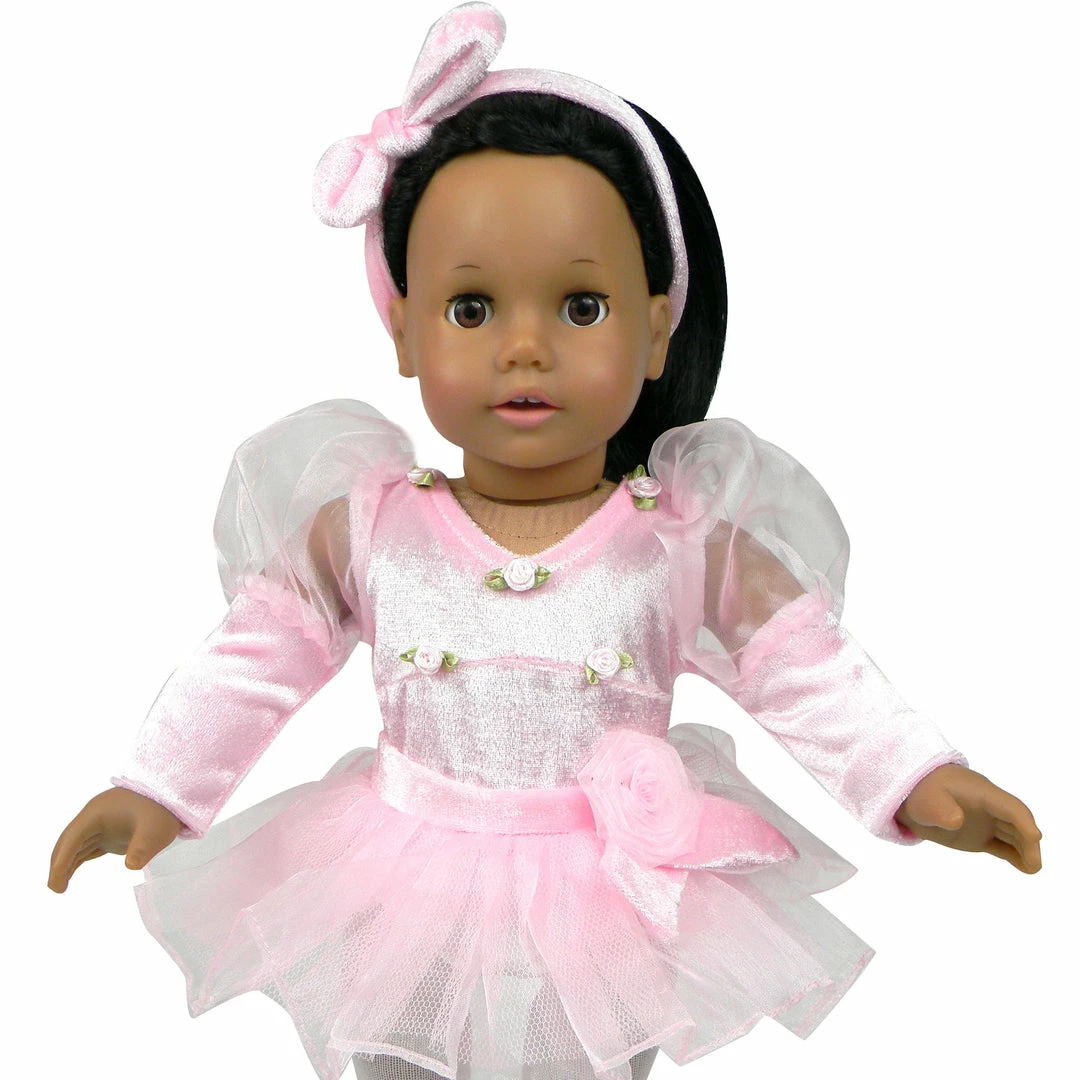 TeamsonUS Sophia's 5 Piece Ballet Recital Costume Set For 18'' Dolls, Pink