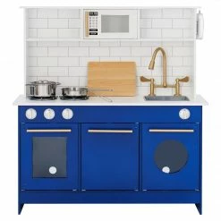 TeamsonUS Teamson Kids - Little Chef Berlin Modern Play Kitchen - White / Blue