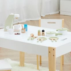 TeamsonUS Teamson Kids Little Chef Frankfurt Wooden Cookware Play Kitchen Accessories, Green