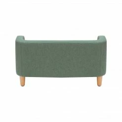 TeamsonUS New Teamson Pets Bennett Linen Sofa Dog Bed For Small And Medium Dogs, Sea Green