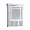 TeamsonUS Teamson Home Neal Removable Wooden Medicine Cabinet With Mirrored Door, White