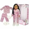 TeamsonUS Sophia's - 18" Doll - Doll Julia With Satin Pajama, Bunny Slippers, Hair Ribbon - Pink Kids