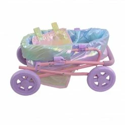 TeamsonUS Olivias Little World Magical Dreamland Deluxe Baby Doll Stroller And Carrier, Iridescent