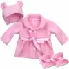 TeamsonUS Kids Sophia's Winter Coat, Hat And Boots Set For 15'' Dolls, Light Pink