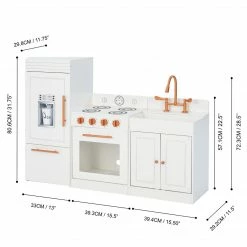 TeamsonUS Teamson Kids Little Chef Paris Complete Kitchen Playset, White