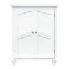TeamsonUS Teamson Home Versailles Wooden Floor Cabinet With 2 Shelves, White
