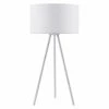 TeamsonUS Teamson Home Eli Modern 19.7" Tripod Table Lamp With Drum Shade, White